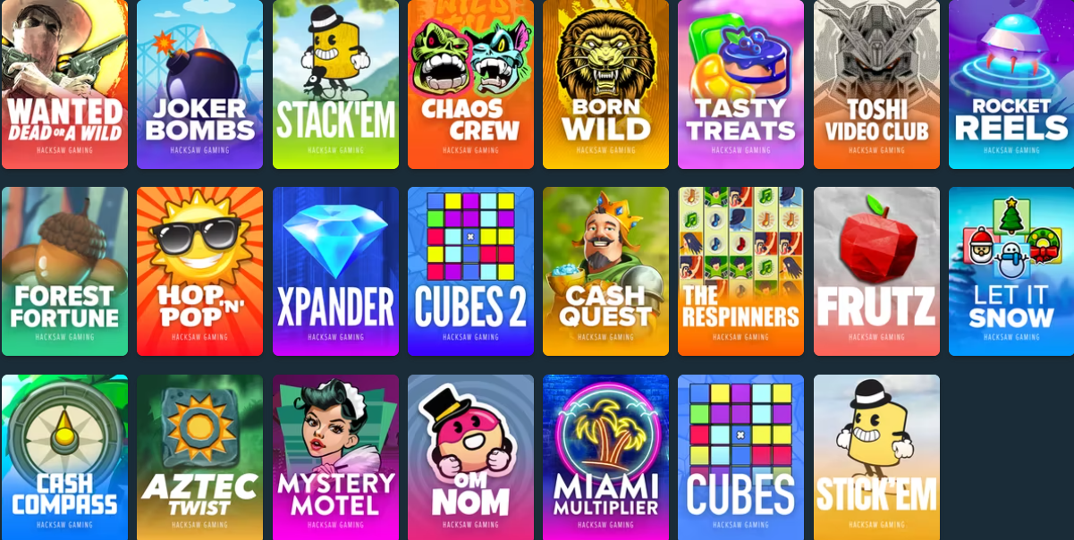 Hacksaw En Çok Kazandıran Slot Oyunları